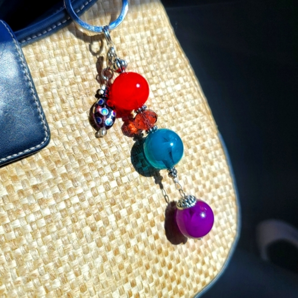 Beaded Key Chain or Purse/ Bag Charm